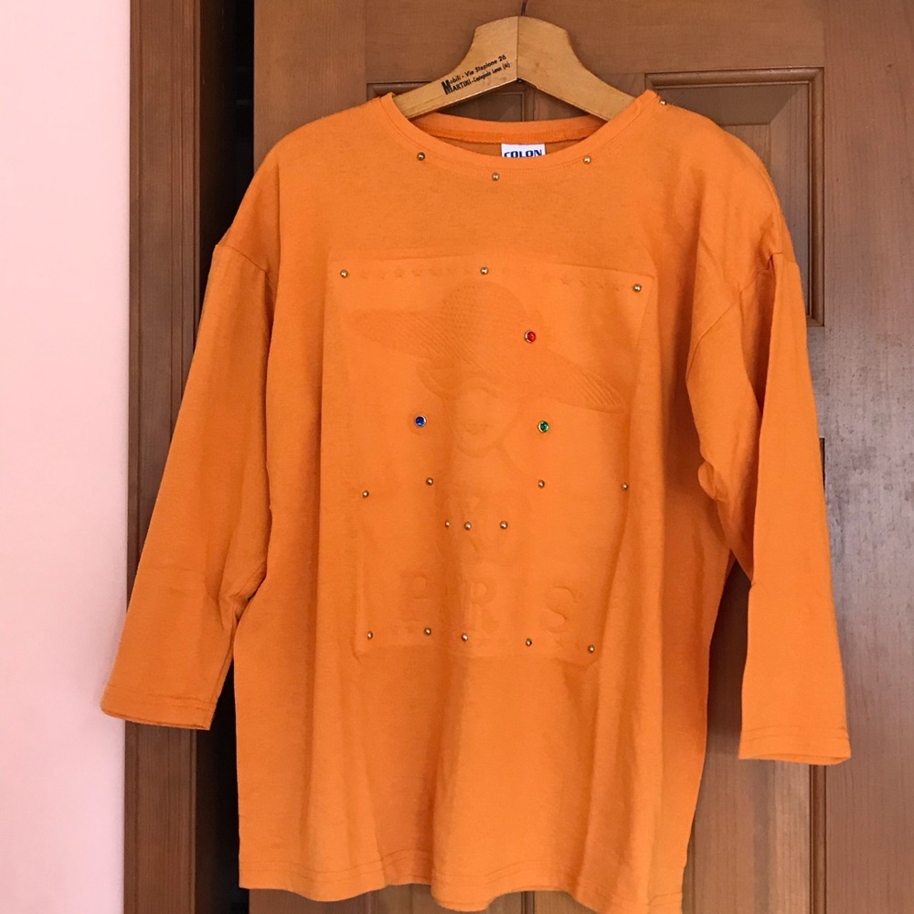 Colon two piece orange t-shirt and sweatpants